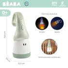 Beaba, przenośna lampka nocna LED z latarką Pixie, sage green