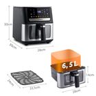 Berdsen, frytkownica beztłuszczowa, air fryer, 1700W, czarny, 6,5l, BD-655