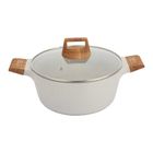 Bergner, Naturally, garnek marmurkowy z pokrywą, 28 cm