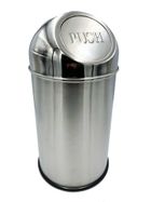 Bergner, stalowy kosz na śmieci typu push, BG-5120, 10 l