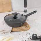 Berlinger Haus, Anthracite, głęboka patelnia tytanowa, 24 cm