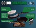 Berlinger Haus, Color Changing, zestaw: garnki granitowe z pokrywą + patelnie + akcesoria, 15 elementów