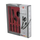 Berlinger Haus, Shiny Black, sztućce, połysk, 24 elementy