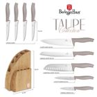 Berlinger Haus, zestaw noży, taupe w bloku bambusowym