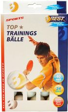 Best Sporting, piłeczki do tenisa stołowego, białe, 24 szt.
