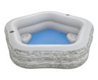 Bestway, basen dmuchany z siedziskami i uchwytem na napoje, gwiazdka, 213-206-53 cm
