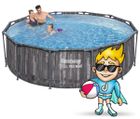 Bestway, basen ogrodowy stelażowy, 366-100 cm, zestaw 18w1