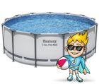 Bestway, basen ogrodowy, stelażowy, 396-122 cm, zestaw 18w1