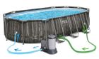 Bestway, basen ogrodowy stelażowy, 610-366-122 cm, zestaw 18w1