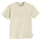 Beżowy t-shirt o kroju relaxed NOWEAR