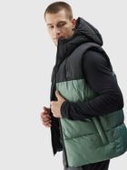 Bezrękawnik męski z kapturem, khaki, 4F