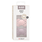 Bibs, Infinity, Anatomical, smoczek anatomiczny, silikonowy, Blossom & Dusky Lilac, rozmiar S, 0-6 m, 2 szt.