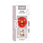 Bibs, Muminki, smoczek uspokajający, kauczuk Hevea, Candy Apple Mix, rozmiar 2, 2 szt.