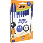Bic, Cristal Original, długopis, niebieski, 10 szt.