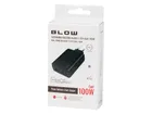 Blow, ładowarka sieciowa, USB-CX4, PD, 100W, GAN, czarna