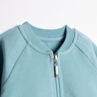 Bluza bomberka chłopięca, rozpinana, niebieska, Nicol