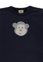 Bluza chłopięca, bawełna organiczna, granatowa, Bellybutton