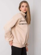 Bluza damska, beżowa, Ex Moda