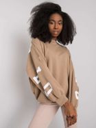 Bluza damska, beżowa, Ex Moda