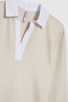 Bluza damska, beżowa, Moodo