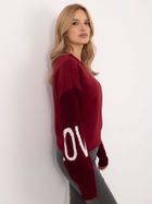 Bluza damska, bordowa, Italy Moda