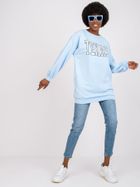 Bluza damska, niebieska, Ex Moda