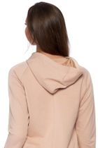 Bluza damska z kapturem, beżowa, anioł, Moraj