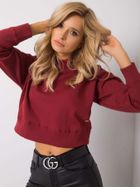 Bluza damska z kapturem, bordowa, Nie Znasz Mnie