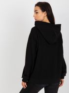 Bluza damska z kapturem, czarna, Ex Moda