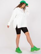 Bluza damska z kapturem, ecru, Ex Moda