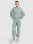 Bluza damska z kapturem, miętowa, 4F