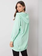 Bluza damska z kapturem, miętowa, Ex Moda