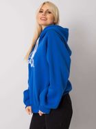 Bluza damska z kapturem, niebieska, Ex Moda