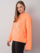 Bluza damska z kapturem, pomarańczowa, Ex Moda