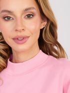 Bluza damska z kapturem, różowa, Basic Feel Good