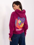 Bluza damska z kapturem, różowa, Sublevel