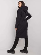 Bluza damska z kapturem, rozpinana, czarna, Relevance