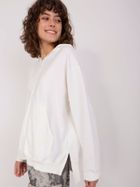 Bluza damska z kapturem, rozpinana, ecru, Relevance