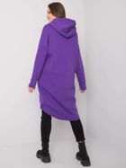 Bluza damska z kapturem, rozpinana, fioletowa, Relevance