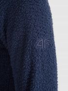 Bluza damska z kapturem, rozpinana, granatowa, Primaloft Active, 4F