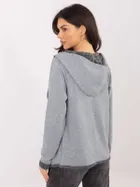 Bluza damska z kapturem, szara, Sublevel