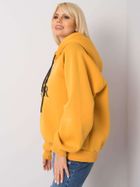 Bluza damska z kapturem, żółta, Ex Moda