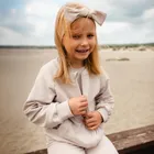 Bluza dziecięca, rozpinana, beżowa, Eevi