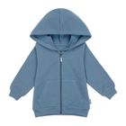 Bluza dziecięca z kapturem, rozpinana, niebieska, Nicol