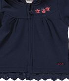 Bluza dziewczęca z kapturem, rozpinana, granatowa, Tom Tailor