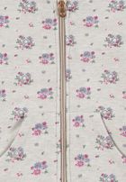 Bluza dziewczęca z kapturem, rozpinana, jasnobeżowa, Tom Tailor