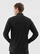 Bluza męska, rozpinana, polarowa, czarna, 4F