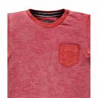 Bluzka chłopięca z długim rękawem, czerwona, Kanz