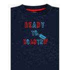 Bluzka chłopięca z długim rękawem, niebieska, Kanz