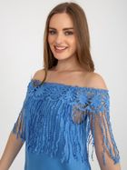 Bluzka damska bez rękawów, niebieska, Factory Price